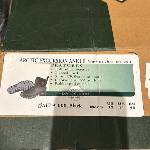 Muck Arctic Excursion Men's Rubber Winter Ankle Boots - Picture 13 of 13